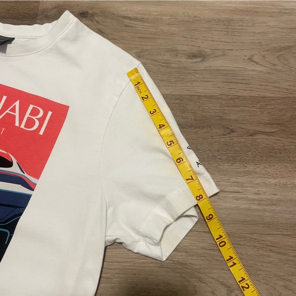 Aston Martin shirt Abu Dhabi F1 T shirt men’s Large white - Picture 11 of 11
